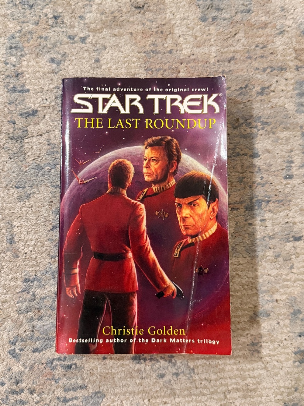 Star Trek: The Last Roundup by Christie Golden - Red Cover